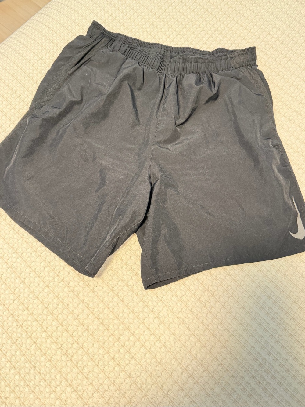 Nike Men’s Dark Grey Athletic Shorts with Swoosh